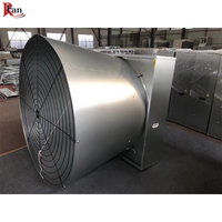 Le plus récent ventilateur de cône de Ventilation de Type papillon automatique fixé au mur pour les ventilateurs à flux axial de volaille prix promotionnel de poulailler