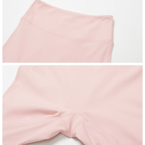 Roregal brossé taille haute pêche rose <span class=keywords><strong>Yoga</strong></span> pantalon évasé serré course sport Fitness <span class=keywords><strong>Micro</strong></span> évasé <span class=keywords><strong>Yoga</strong></span> Leggings - Product Image 3