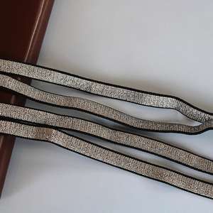 Cinta Elástica Metálica Dorada y Plateada de 1cm/2cm, Cinta de Poliéster-Látex para Decoración del Hogar, Moda y Accesorios de Ropa - Product Image 6