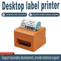 Impresora Térmica de Etiquetas POS de Escritorio de 80 mm, Impresora Inalámbrica Bluetooth y Serial para Pequeñas Empresas, Máquina de Impresión de Etiquetas