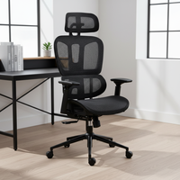 Chaise de bureau ergonomique pivotante inclinable en tissu maillé de haute qualité et confortable pour les cadres dirigeants