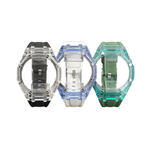 Bracelet en Silicone de mode populaire Tr90 boîtier de montre Transparent bracelets de montre partie pour Oak <span class=keywords><strong>G</strong></span> <span class=keywords><strong>Shock</strong></span> Ga2100 Mod Kit - Product Image 1