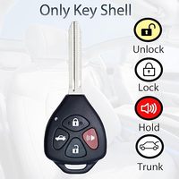 Coque de Clé de Voiture Télécommandée Haute Qualité pour Clés de Véhicule Toyota Camry Corolla Venza Avalon