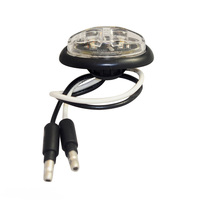 Feux de gabarit et de dégagement LED mini ovales de 3/4 pouce pour camion et remorque, conforme aux normes SAE/DOT/FMVSS108