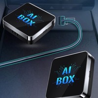 Boîtier Android 13 AI pour voiture avec adaptateur CarPlay, YouTube et Netflix, 2G+16G/4G+32G, conception gratuite