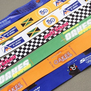 Vente en gros de porte-cartes d'identification en polyester avec impression par sublimation et lanière à outils rétractable personnalisée avec logo - Product Image 2