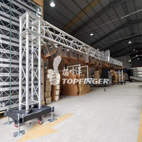 Estructura de iluminación para escenario tipo Spigot de 16*8*10m, plegable, negra, de metal y aluminio, para altavoces Line Array, iluminación DJ y eventos.