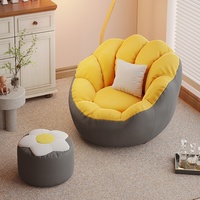 Pouf-canapé moderne en tissu pour enfants, pliable, idéal pour la lecture et le sommeil dans la chambre