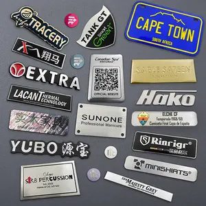 Self Adhesive Professional Manufacture Die Casting Metal Nameplate Aluminum Label