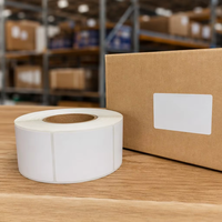 Papel Térmico para Etiquetas, Resistente al Agua y al Aceite, de Alta Calidad, Precio de Fábrica, Rollo de Impresión Directa de 60x40mm, para Códigos de Barras y Envíos