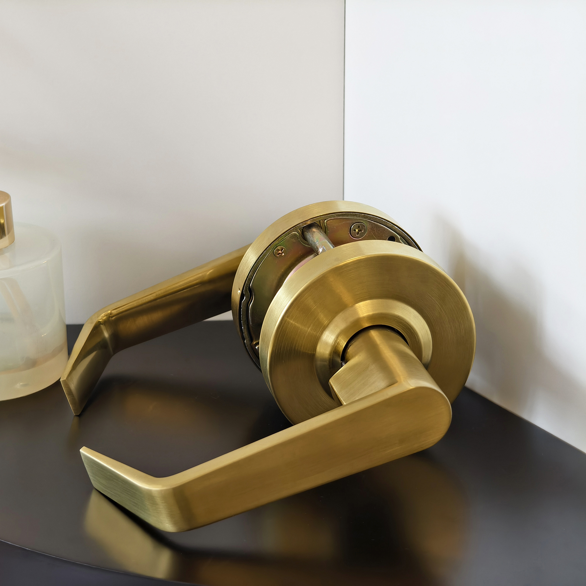 Heavy Duty Durable Satin Stainless Steel Commercial Grade Industrial Door Handle Anti-Theft SC 6 Pin Key Protective Lever Lock · image 3