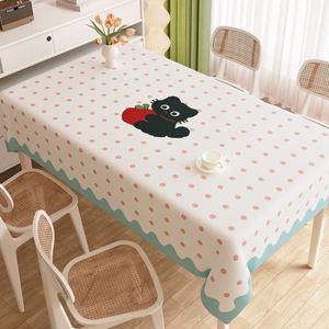 Waterproof Printed Rectangle <b>Table</b> Cloth Fabric Floral Cartoon Dining <b>Table</b> Cover Oilproof Wipeable Tablecloth <b>Placemat</b> - Product Image 2
