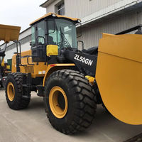 Nouvelle chargeuse sur pneus de marque supérieure ZL50GN de 5 tonnes avec une puissance de 162000 W et une capacité de godet de 3 m³ pour les travaux de manutention de matériaux de construction