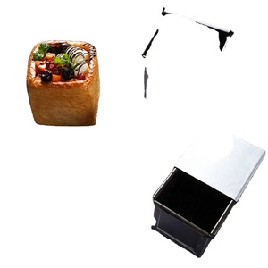Moule <span class=keywords><strong>à</strong></span> pain facile <span class=keywords><strong>à</strong></span> nettoyer accessoires pour la maison <span class=keywords><strong>avec</strong></span> <span class=keywords><strong>couvercle</strong></span> en alliage d'aluminium revêtement de cuisson carré antiadhésif Mini outil cuisine Toast Box - Product Image 3