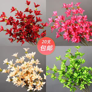 Fleurs artificielles de lys de pluie en soie pour décoration de mariage, 20 pièces, pour intérieur et extérieur, décoration de la maison - Product Image 1