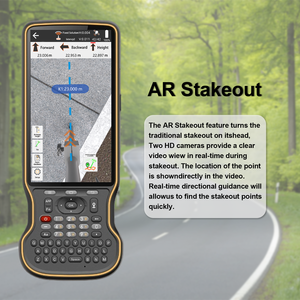 Receptor <span class=keywords><strong>GNSS</strong></span> RTK SMA28H Laser Rover 4G/WiFi/Bluetooth/NFC con PPP, IMU, Cámaras Duales, Colector de Replanteo AR con Software UHF 15KM - Product Image 3