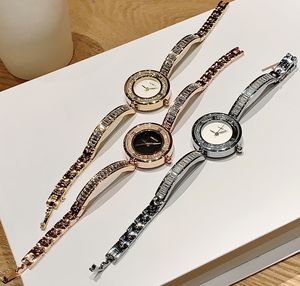 2025 New Design Fashion Girls Watch with Flowing Water Diamonds and a Simple Custom Ladies' <b>Bracelet</b> - Product Image 3