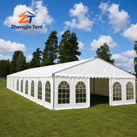 Tente d'exposition en PVC 20x30 pieds, structure en alliage d'aluminium, auvent imperméable résistant aux UV pour salons professionnels, événements extérieurs, mariages et marchés