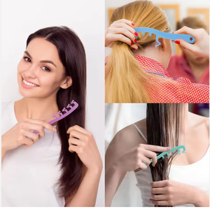 Z-Shaped <b>Styling</b> ABS Handle Disappearing Volumizing <b>Hair</b> Parting Root Plastic <b>Tool</b> Covering Comb <b>Hair</b> Brush - Product Image 2