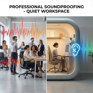 Cabina de Oficina Prefabricada Insonorizada para Reuniones, Cabina Telefónica para Llamadas Privadas y Trabajo, Cabina Acústica Removible para Oficina - Product Image 3