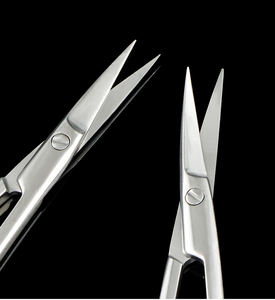 Tesoura de Aço Inoxidável de 9,5cm, Ponta Reta e Ponta Curva, Tesoura Reutilizável, Tesoura para Gaze, Dispositivo Médico, Tesoura para Cutículas - Product Image 4