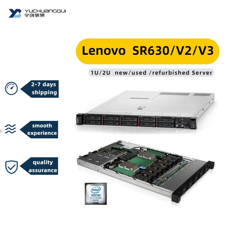 High Performance Thinkserver SR630 SR650 V3 V4 1U/2U Rack System PC Computer Chassis with 10Gbps Nas Storage Dedicated AI Server