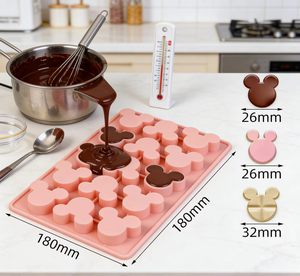 <span class=keywords><strong>Molde</strong></span> de Silicona de <span class=keywords><strong>Mickey</strong></span> <span class=keywords><strong>Mouse</strong></span> de 15 Cavidades para Chocolate, Dulces y Gomitas - Product Image 2