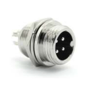 Разъем авиационный 12M-4B с двойным выступом, штекер и гнездо, 2, 3, 4, 5, 6 контактов, малый, штекерный и гнездовой, отверстие 12 мм - Product Image 1