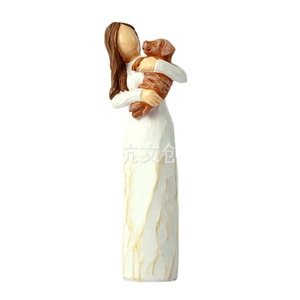 Qi Hang Angel Figurines Handmade Decor For Home Living Room Bedroom <b>Table</b> Housewarming Gift - Product Image 5