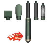 Ensemble de brosses sèche-cheveux ioniques 5 en 1 avec diffuseur, 1000W, outils de coiffage électriques