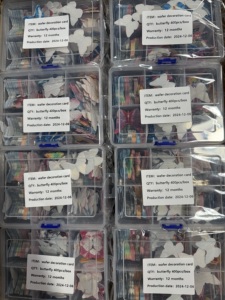 Papier gaufré comestible pour la décoration de gâteaux, feuilles de papier gaufré en forme de papillons pour la décoration de gâteaux - Product Image 3