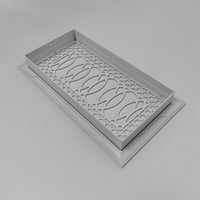 Grilles de sortie d'air décoratives en ABS/alliage d'aluminium