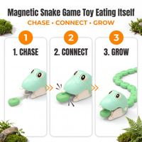 Jouet Serpent Magnétique RC : Serpent Télécommandé Interactif Électrique pour Enfants, Jeu de Combat Multijoueur Éducatif
