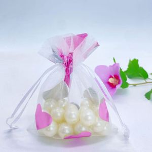 Factory Supplier Wholesale <b>Small</b> <b>Gift</b> <b>Bag</b> Organza Sheer With Drawstring <b>Gift</b> Pouch for Wedding Party - Product Image 5