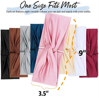 Bandeau de yoga de sport de couleur unie noué évacuant l'humidité bandeaux élastiques de spa pour unisexe