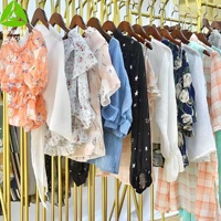 Chemisier en soie pour femmes, été, haute qualité, vêtements coréens de seconde main, balles de friperie
