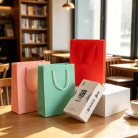 Sac en papier carton blanc sur mesure, durable, robuste, résistant, fiable, emballage d'expédition, sac en papier carton blanc