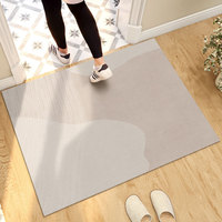 Motif de design moderne tissé TPR caoutchouc support antidérapant pose de sol paillassons d'entrée tapis de sol japonais pour salon