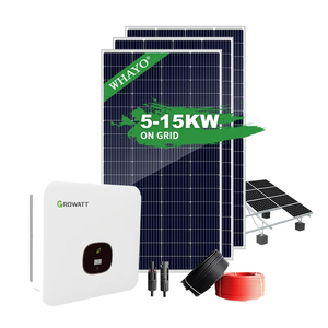 Système de panneaux solaires connectés au réseau 7KW 8KW, kit solaire complet, systèmes solaires photovoltaïques connectés au réseau avec Growatt WH-5~15KW-ON, énergie solaire - Product Image 4