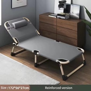 Cama Plegable Portátil Moderna de Hierro para Hogar, Oficina, Dormitorio, Hospital, Uso de Cuidadores - Product Image 2