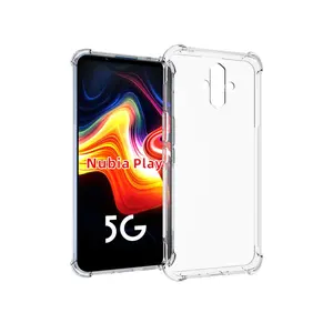 Ultra Fino Macio TPU Transparente Anti Drop Caso Do Telefone Móvel para ZTE Nubia Magia Vermelha 8S Pro Nubia Magia Vermelha 8 Pro Nubia Jogar