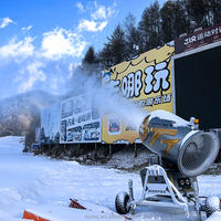 Machine à neige intelligente à économie d'énergie, canon à neige d'hiver, grande machine à neige pour station de ski, vente directe d'usine