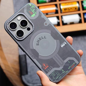 Pour iPhone 15 Pro Max étui <span class=keywords><strong>Circuit</strong></span> imprimé mat couverture magnétique iPhones 14 Pro Max 13 coque de téléphone accessoires iPhones 15 Pro Max - Product Image 4