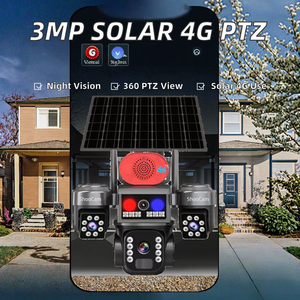 Cámara de Vigilancia QL23 de Tres Pantallas con Visión Nocturna a Todo Color de 9MP y Audio Bidireccional para Seguridad en Villas, Calles y Áreas Públicas - Product Image 2