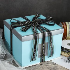 Logo personalizzato 100% poliestere <span class=keywords><strong>Metallia</strong></span> bordo oro Organza nastro eco-friendly nome stampato bobina del nastro per imballaggio torta regalo - Product Image 6