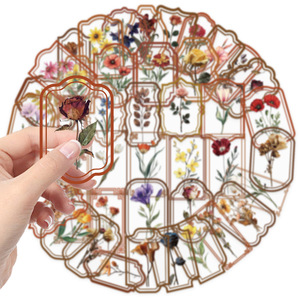 Autocollants Thème Variés en Gros : Oiseaux, Papillons, Noël, Mer, Fille, Sourire, <span class=keywords><strong>Fleurs</strong></span>, Chat, Alimentation, Poisson, Nature, DIY, Autocollants pour Agendas - Product Image 4