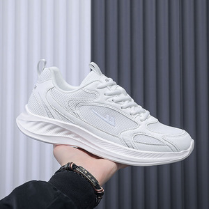 Nuevas <span class=keywords><strong>Zapatillas</strong></span> Deportivas para Hombre, Parte Superior de Malla, Estilo Coreano, Ligeras, Cómodas, con <span class=keywords><strong>Cordones</strong></span>, para Todas las Temporadas - Product Image 2