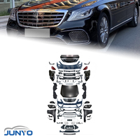 Kit carrosserie style AMG Junyo pour Mercedes Classe S W221, amélioration W222, avec embouts d'échappement S65, pare-chocs avant et arrière