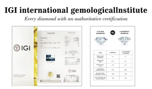 工場価格 IGI認定 14K & 18Kソリッドゴールド婚約指輪 女性向け HPHT CVD VVS ラボグロウン ラディアントカットダイヤモンド - Product Image 3