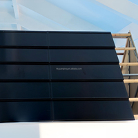 Panneau solaire monocristallin PERC à double vitrage personnalisé de haute qualité pour la construction de bâtiments BIPV, tuiles solaires pour toits de serres